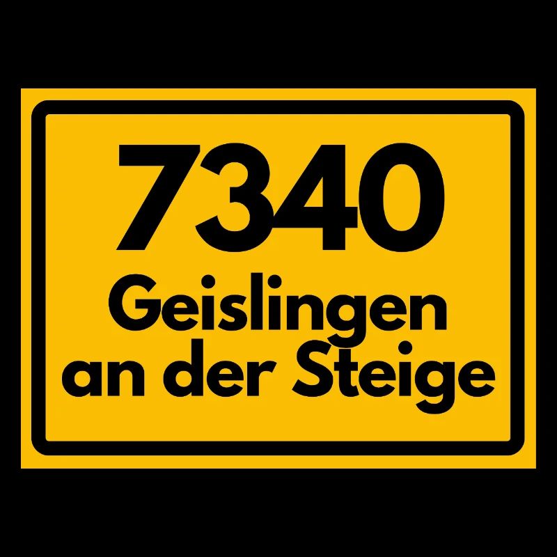 ALTE POSTLEITZAHL PLZ 7340 GEISLINGEN STEIGE RETRO
