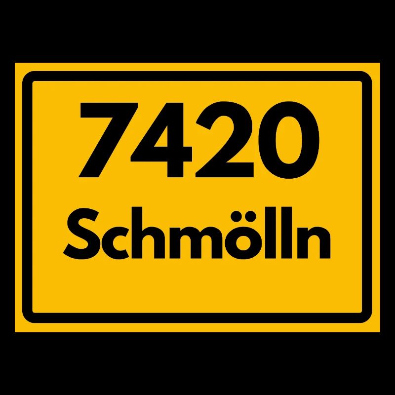 ALTE POSTLEITZAHL PLZ RETRO 7420 SCHMÖLLN
