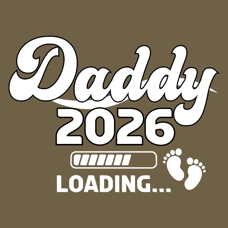 Daddy 2026 Loading Baby Feet Illustration