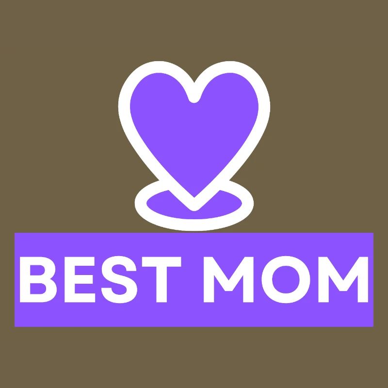 Bestes Mama-Herz-Emblem