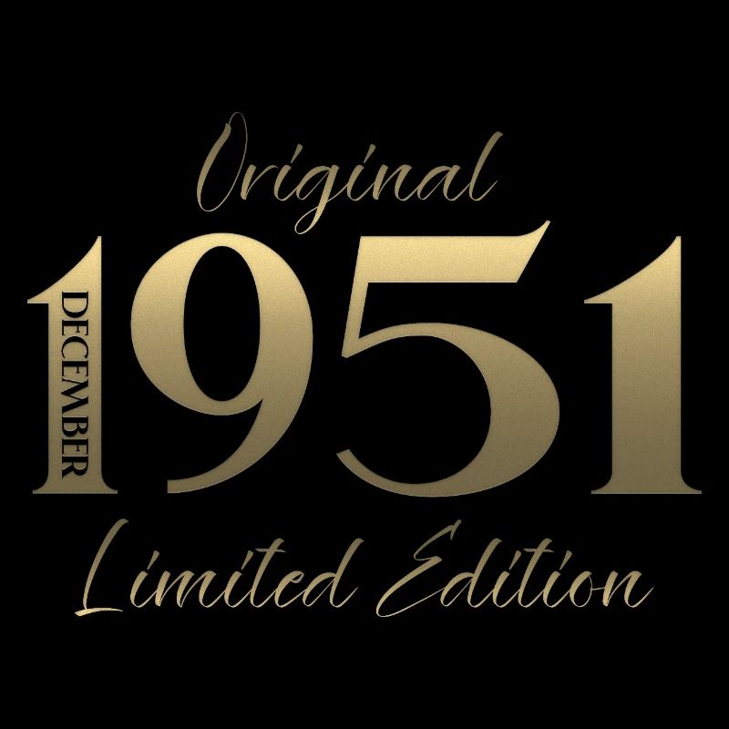74e anniversaire Original décembre Né en 1951