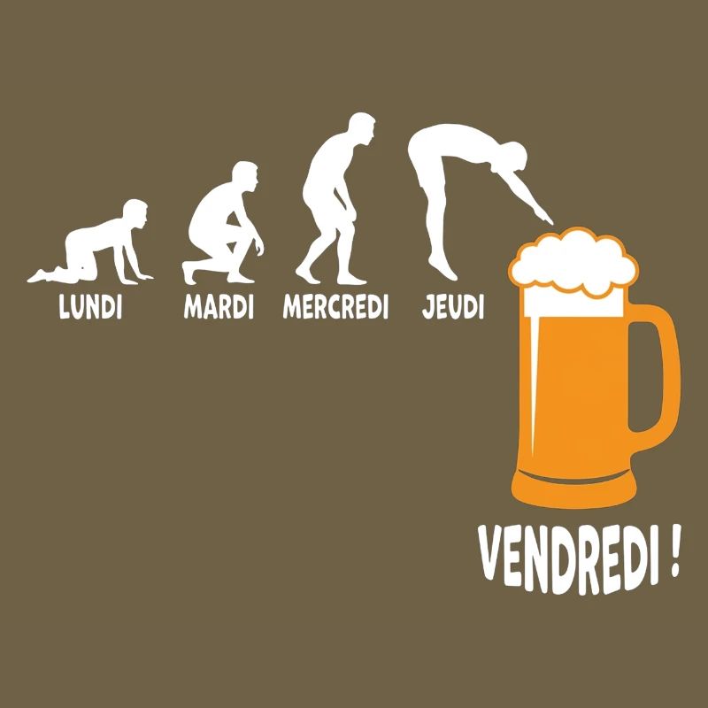 Work week around Friday beer