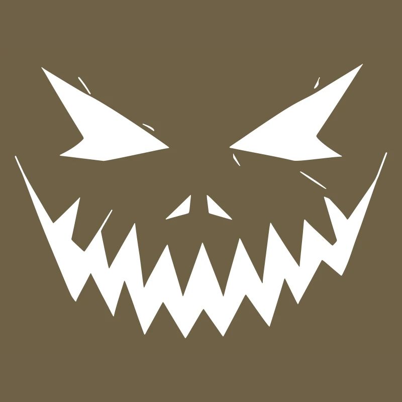 Halloweengesicht Zackenlächeln