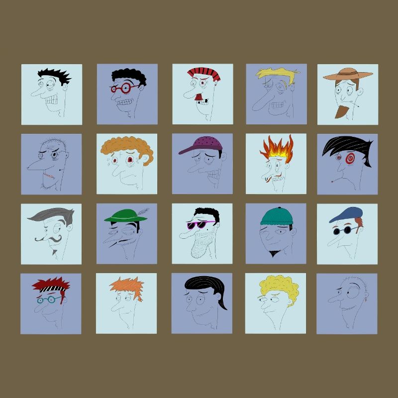 All Faces bisher Sammlung Nr. 1