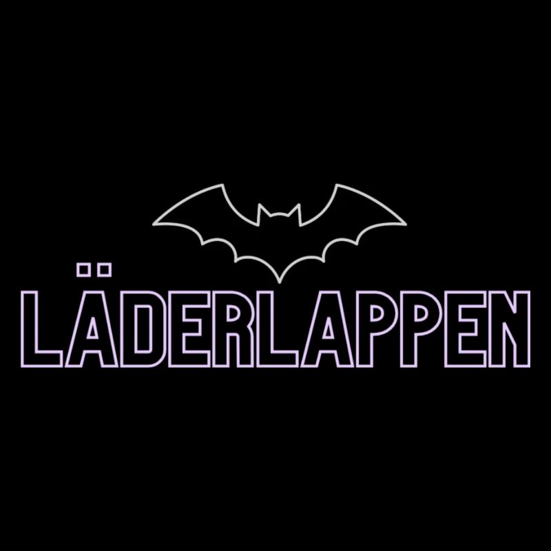 Lila Bat Neon Schriftdesign