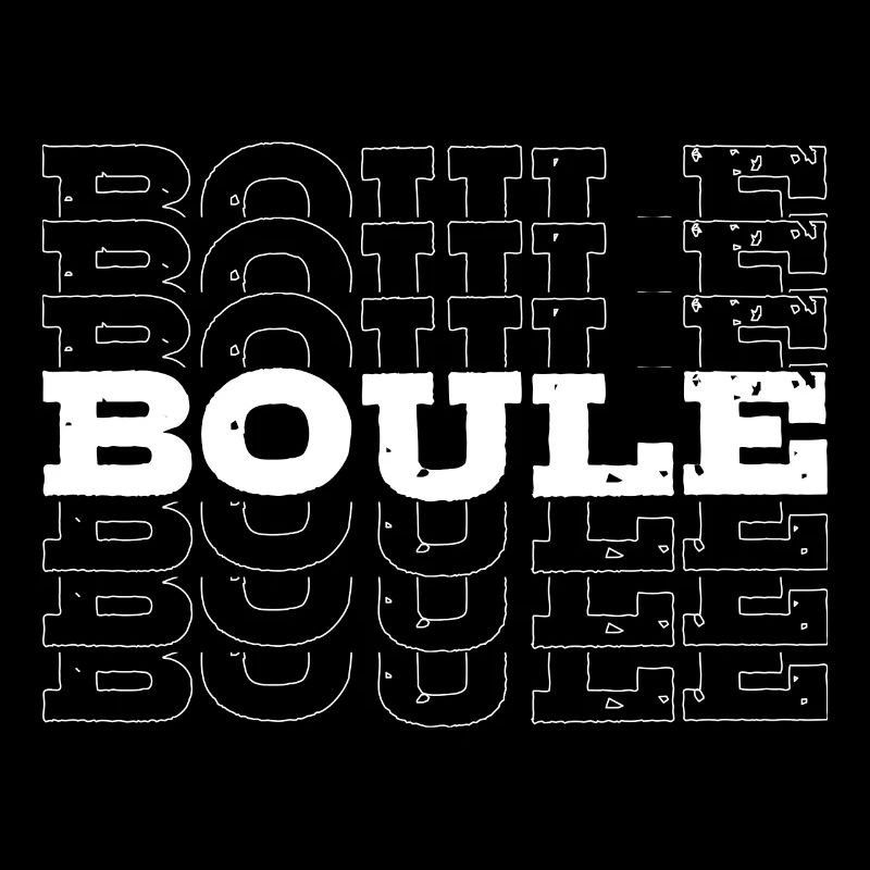 Boule Boulespieler Petanque Bouleplatz Spruch
