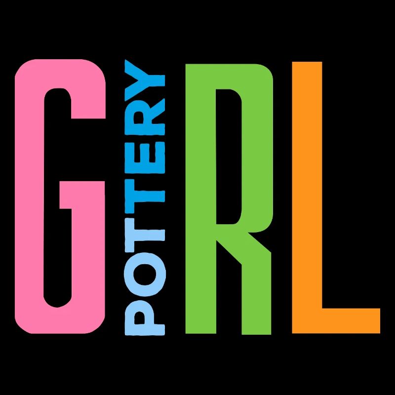 Ceramic Fan Pottery Girl Statement