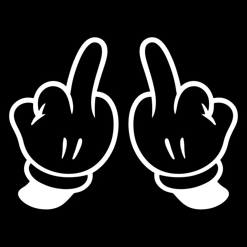 Mittelfinger Hand Frech