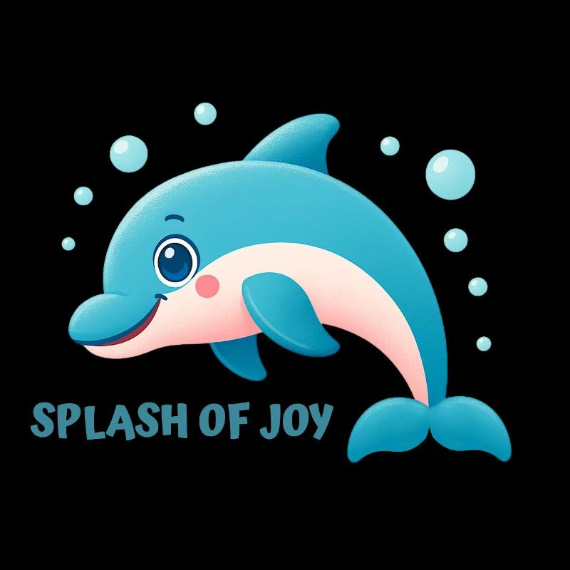 Dolphin splashing happily