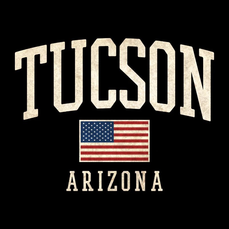 Imprimé de drapeau vintage de Tucson, Arizona