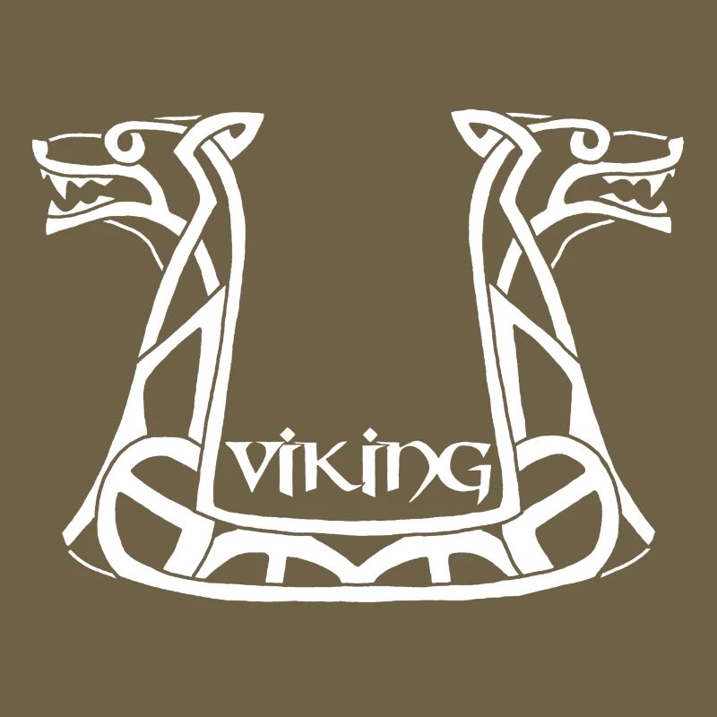 Weißer Wikinger-Drache