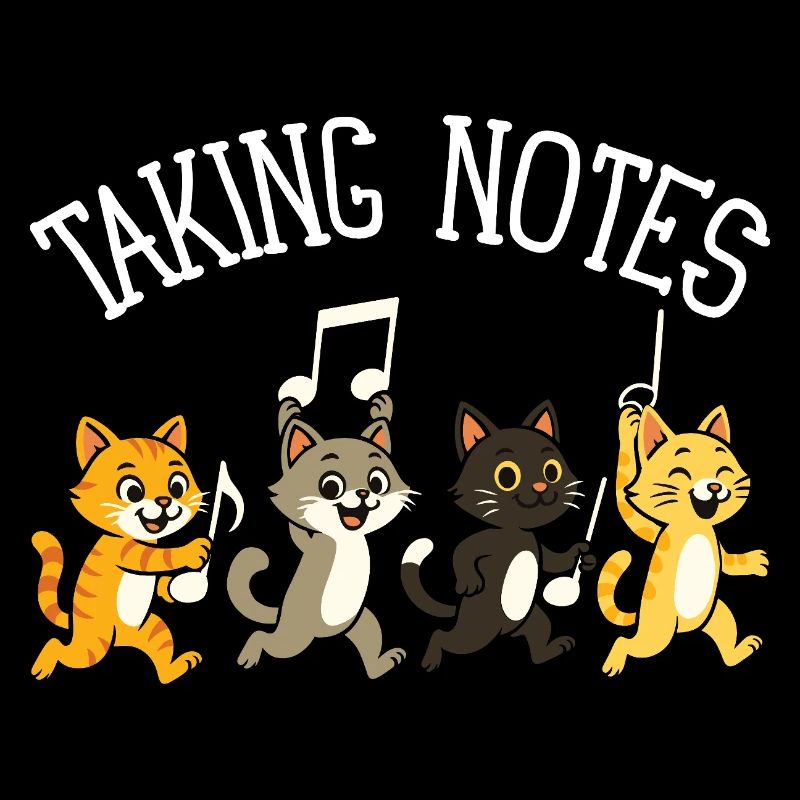 Chat Notes Musicales Humour Musique
