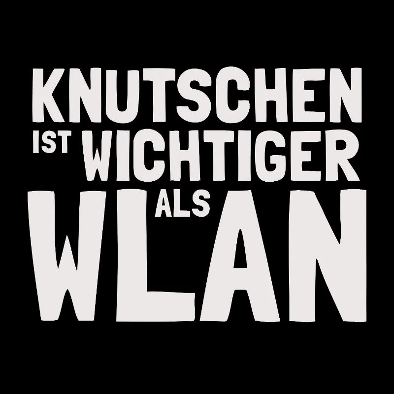 Knutschen ist wichtiger als WLAN – Lustiger Spruch