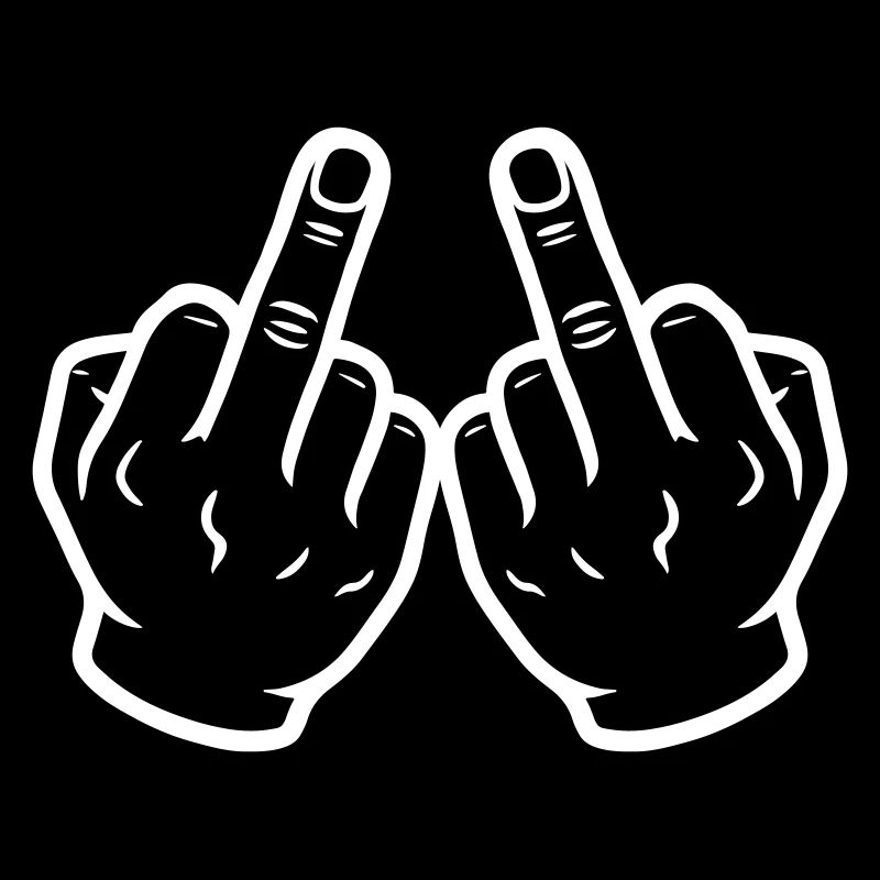 Hand Mittelfinger Frech