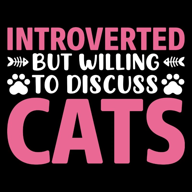 Discussion introvertie avec un chat