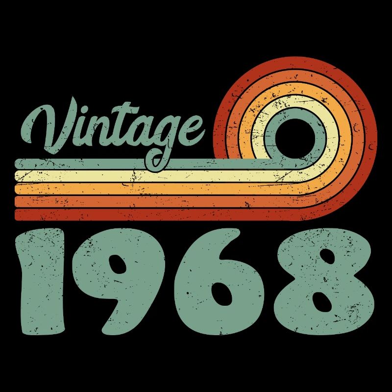 Classic 1968 Memorable Birthday 1968 Retro