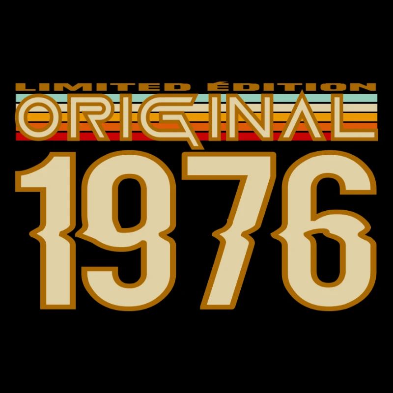 Original 1976 Retro Typo