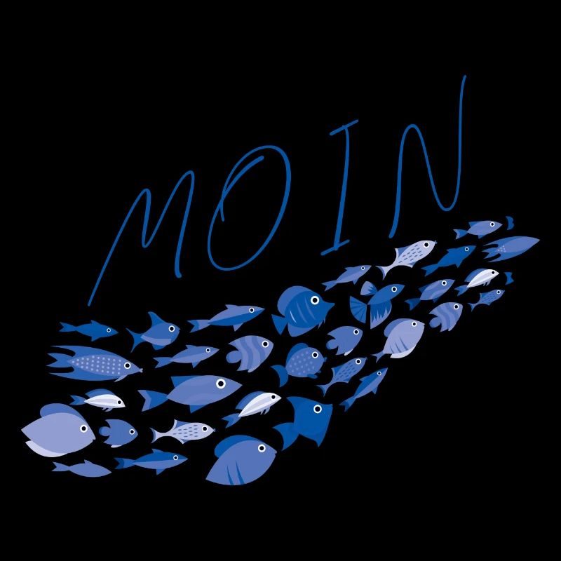 Moin mit Fischschwarm
