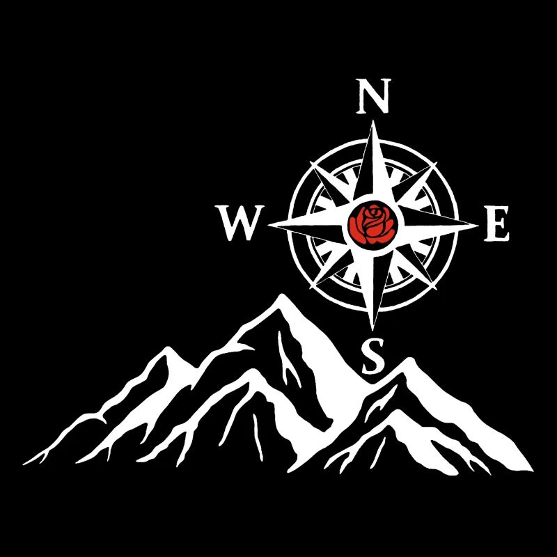 Der weiße Berg und die Kompassrose