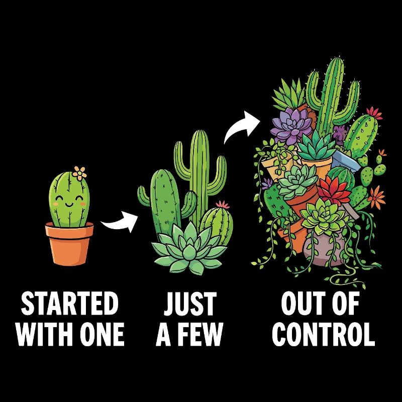 Drôle de plante et de succulent collectionneur de cactus