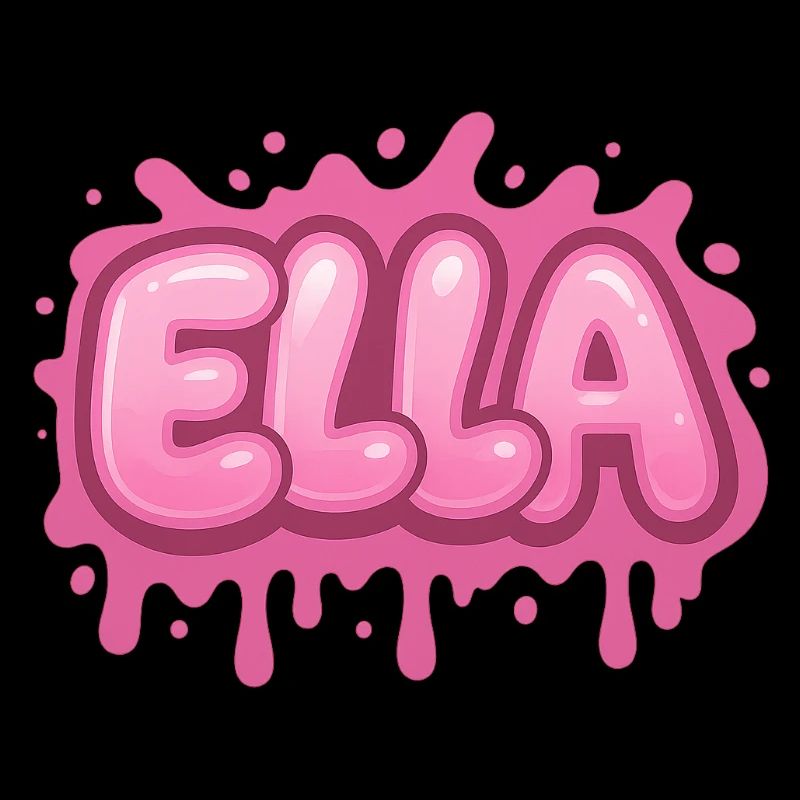 Graffiti  ELLA Prénom cadeau idéal imprimable