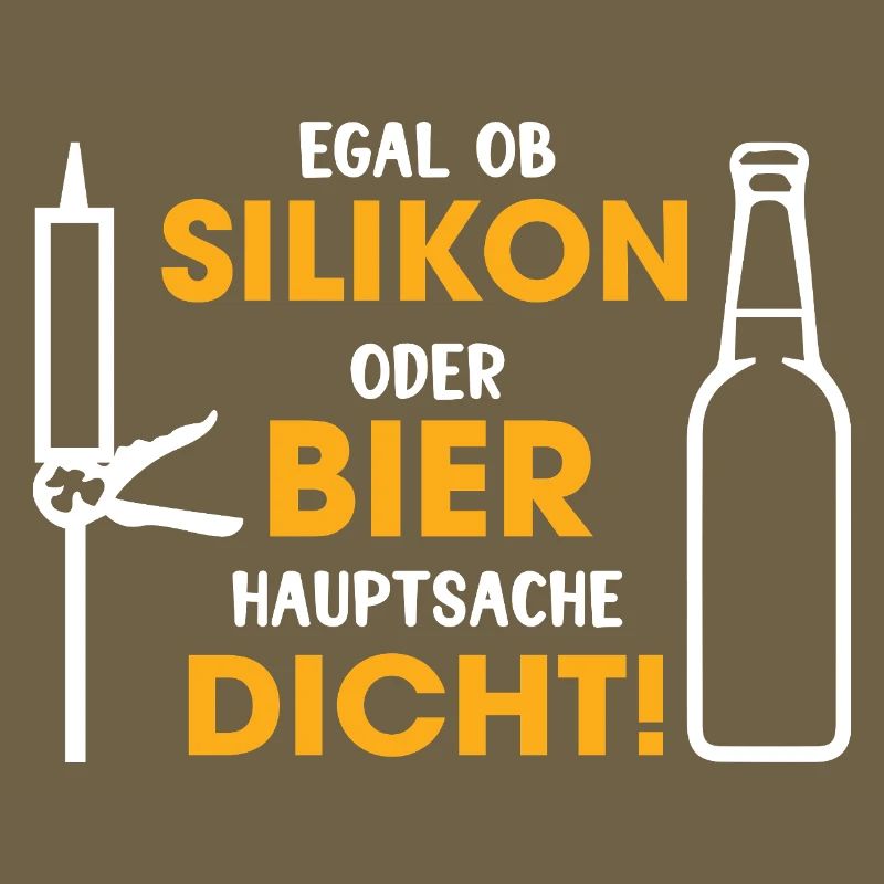 Silicone or beer – the main thing is that it is tight