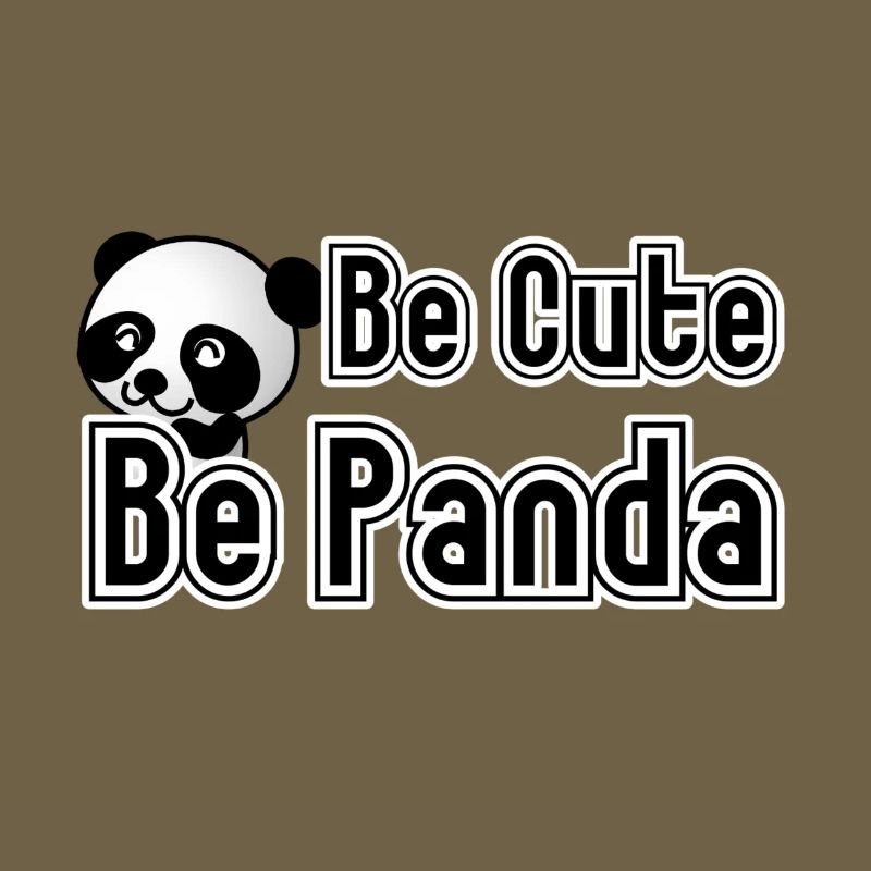 Be Panda, Pandabär, Tier, Fun, Geschenk, Spruch