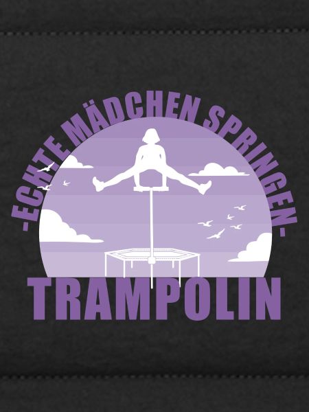 Echte Mädchen springen Trampolin Geschenk