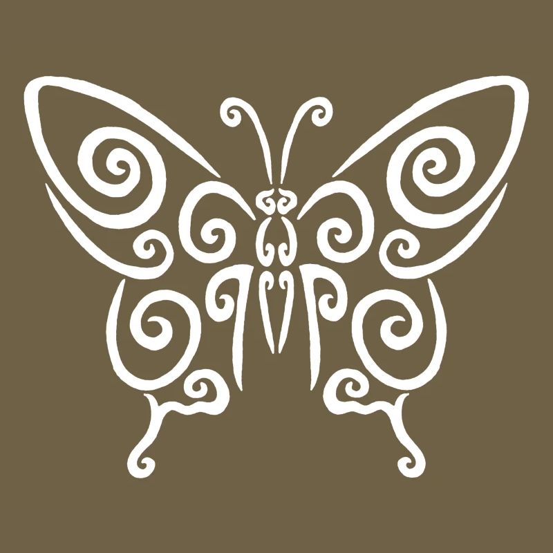Symbole d'un papillon blanc