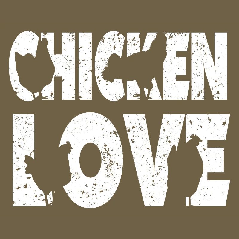 Chicken Love Graffiti Design