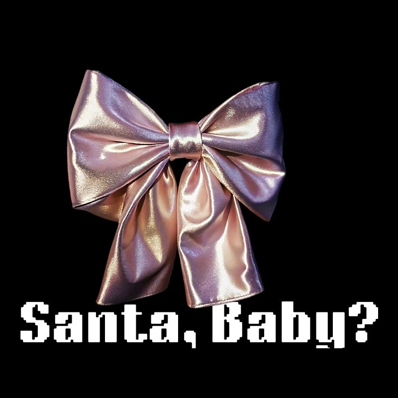 Elegant metallic satin bow