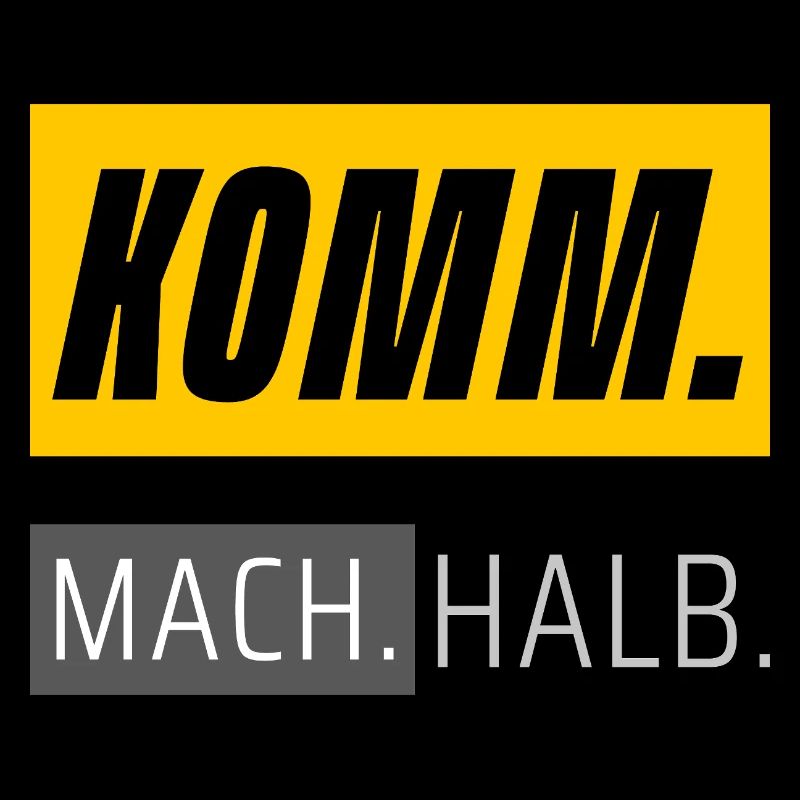 KOMM. MACH. HALB. – Statement Shirt mit Haltung
