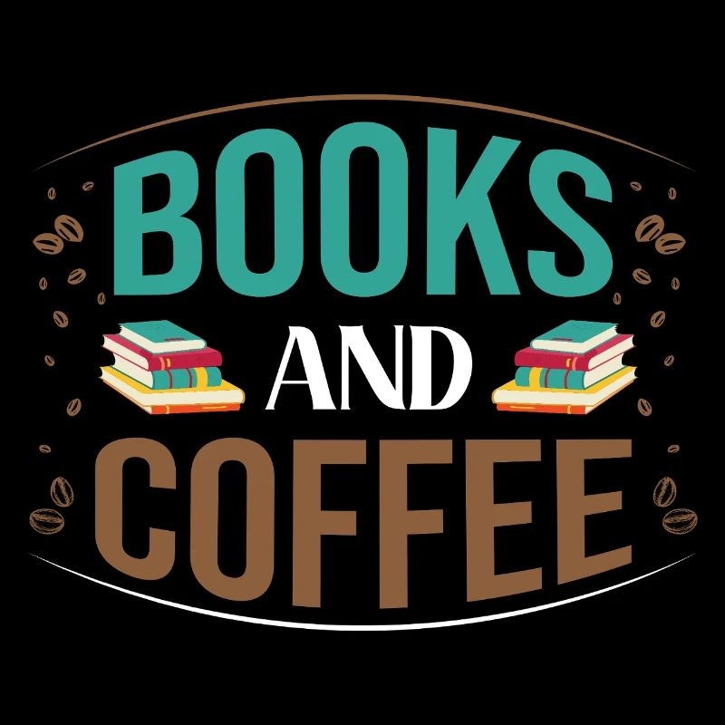 Bücher und Kaffee Motiv