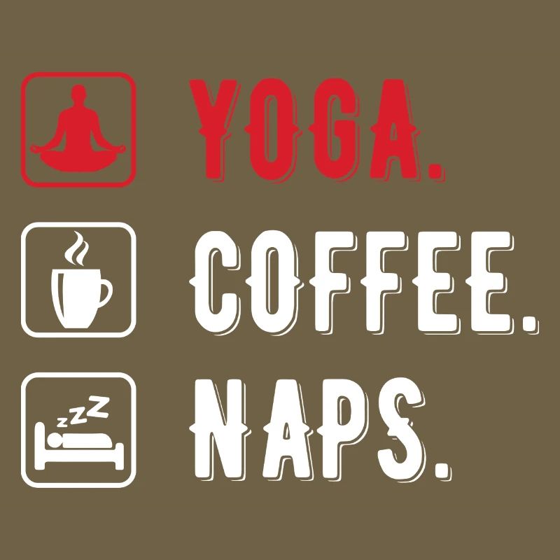 Yoga coffee naps men