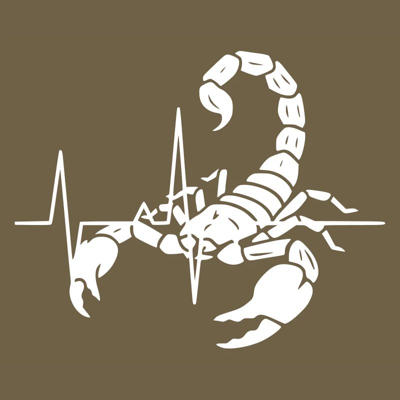 Silhouette du Scorpion ECG Clean Vector
