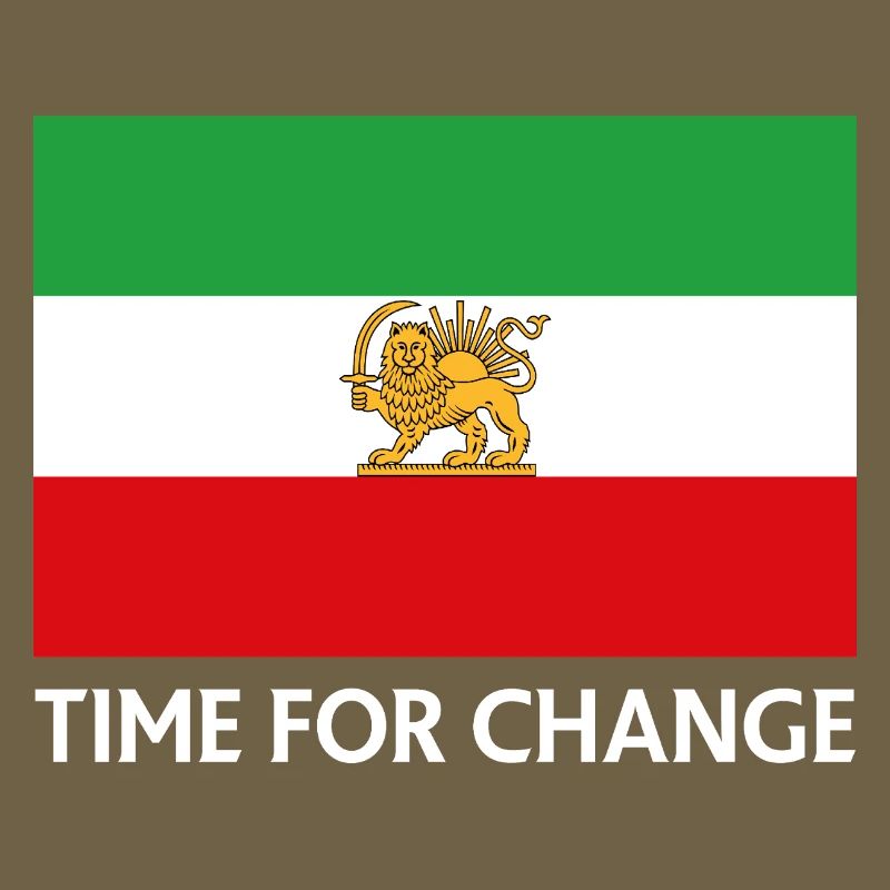 Temps de changement Drapeau iranien