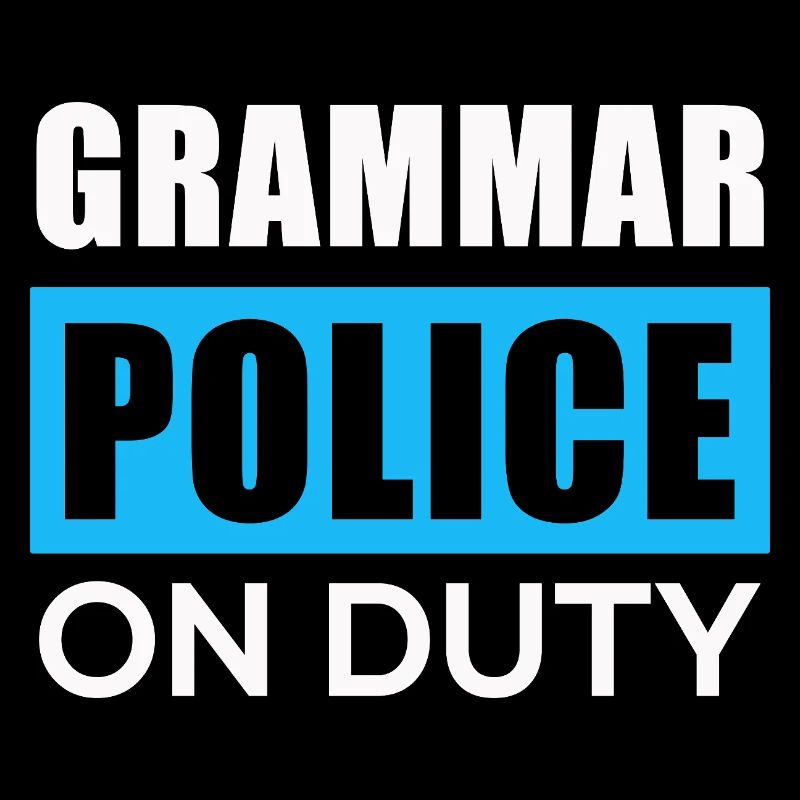 Grammar police in action