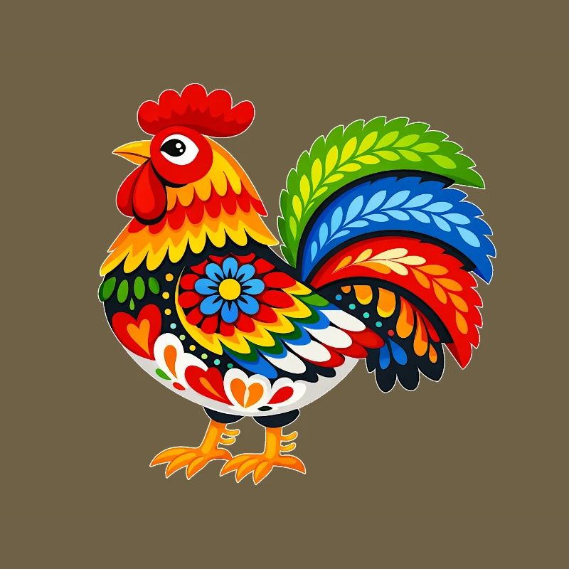 Kugut coloré dans le style folklorice