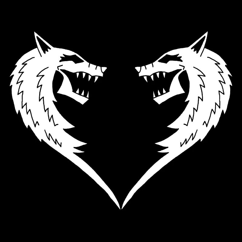 Coeur de loup blanc