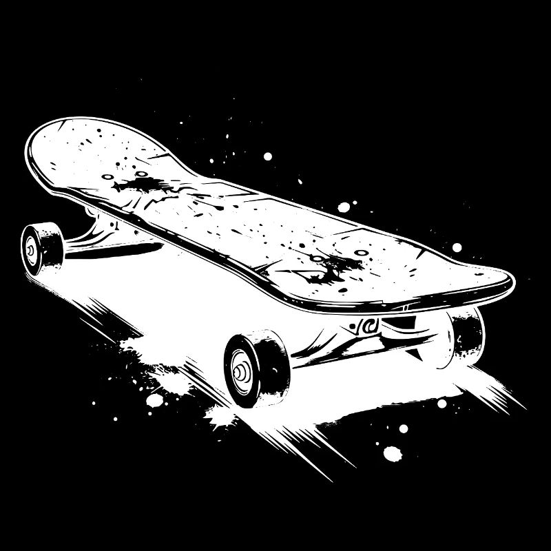 Croquis de planche à roulettes
