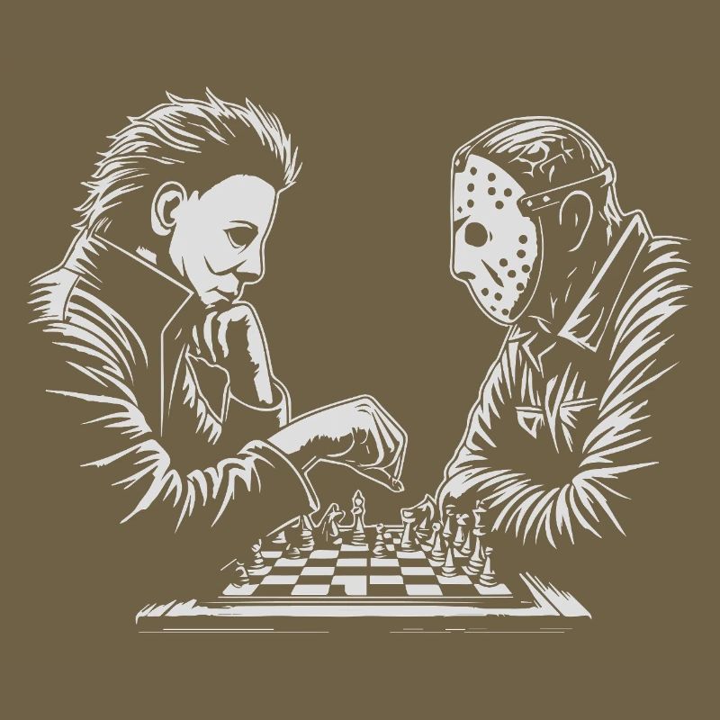Illustration de match d’échecs étrange