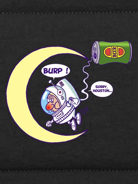 Astronaut und Bier