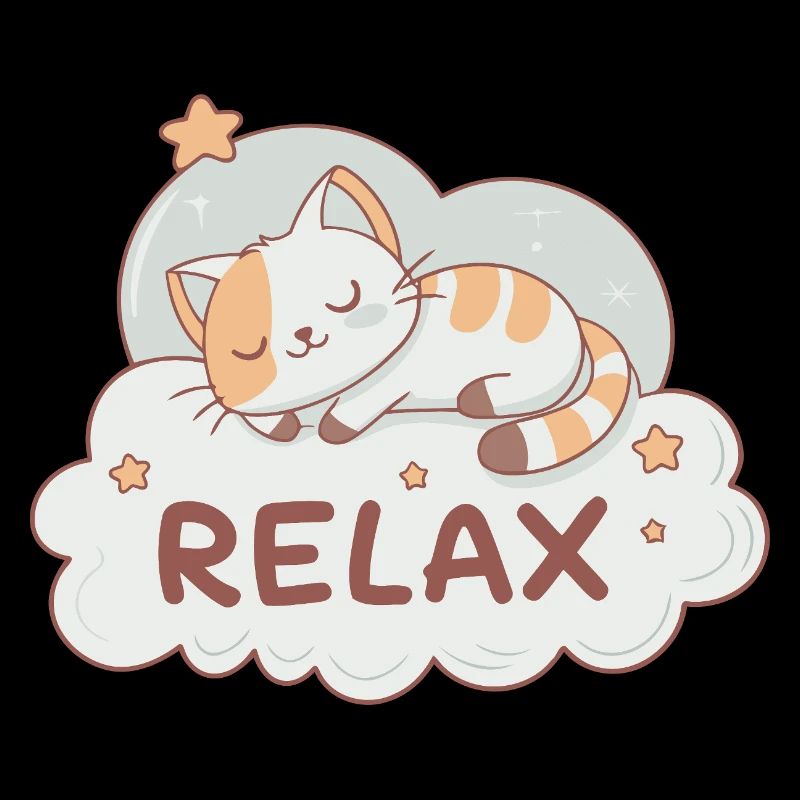 Dreamy kitten on pastel cloud