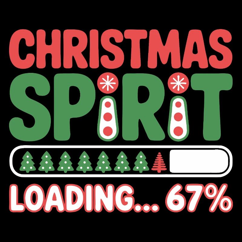 Christmas Spirit Loading 67% – Festive Humor