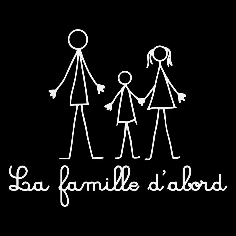 Family First | Minimalist Family Drawing