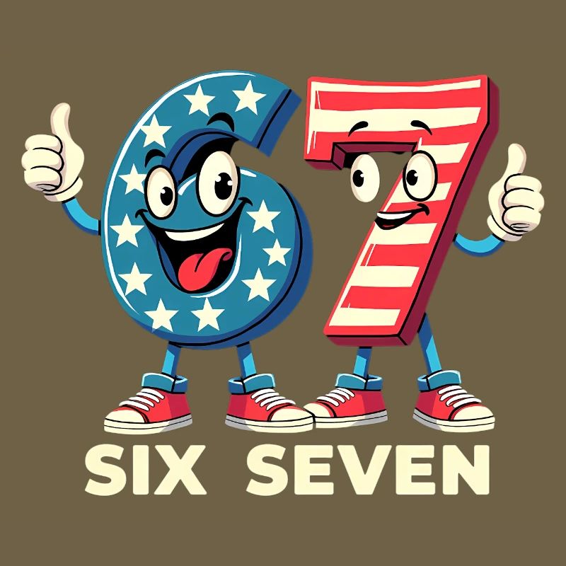 US Flag 67 Memes Six Seven