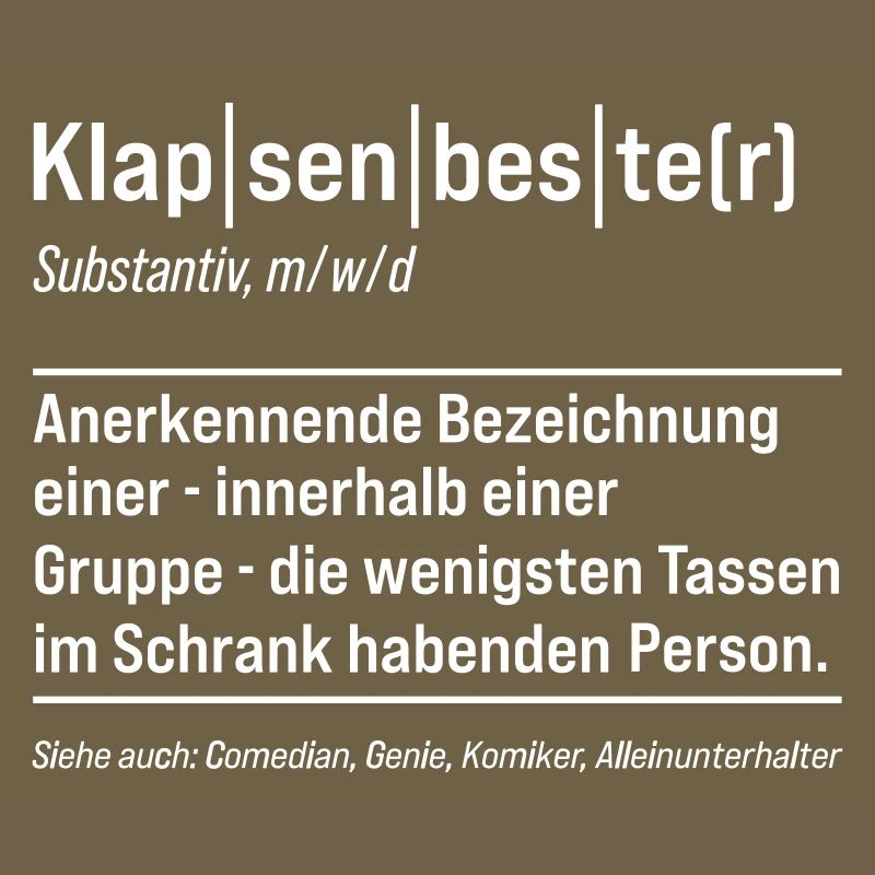 Klapenbester Definition Fun Sayings