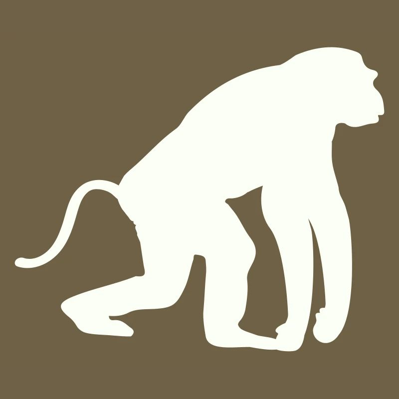 Silhouette de singe