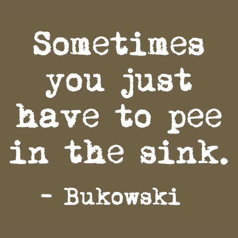 Charles Bukowski Citation en gras Tee