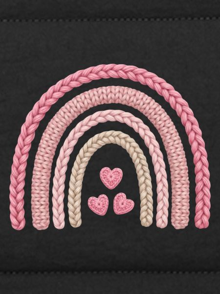 Regenbogen Rosa Strickmuster